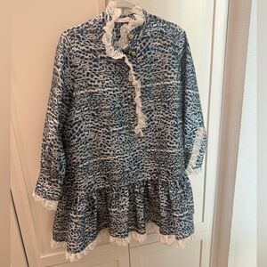 Hunter Bell New York
 Blue Patterned dress
